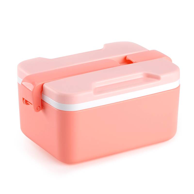 Leak‑Proof Lunch Box with Built‑In Fork and Spoon for School